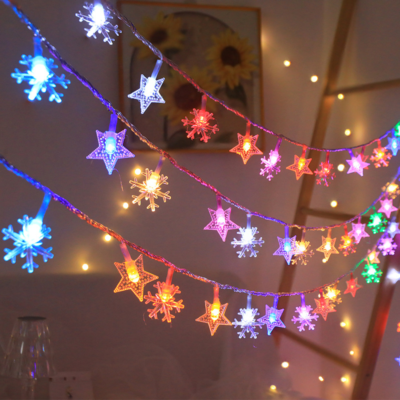 Stars + Snowflake Color + Solar 8 Modes (22 meters 200 lights)