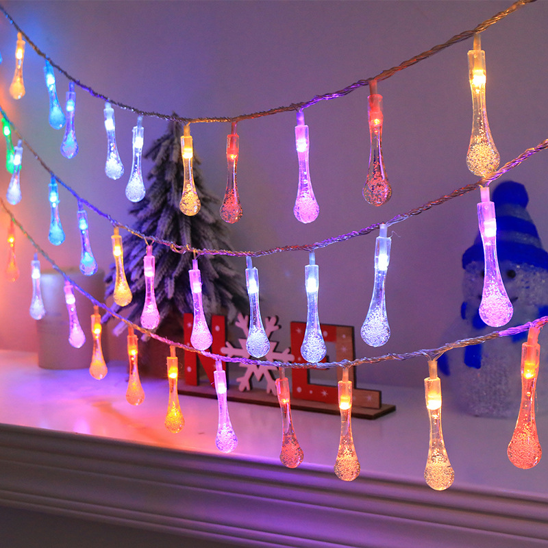 Water drop color + battery model always on (1.5 meters 10 lights)