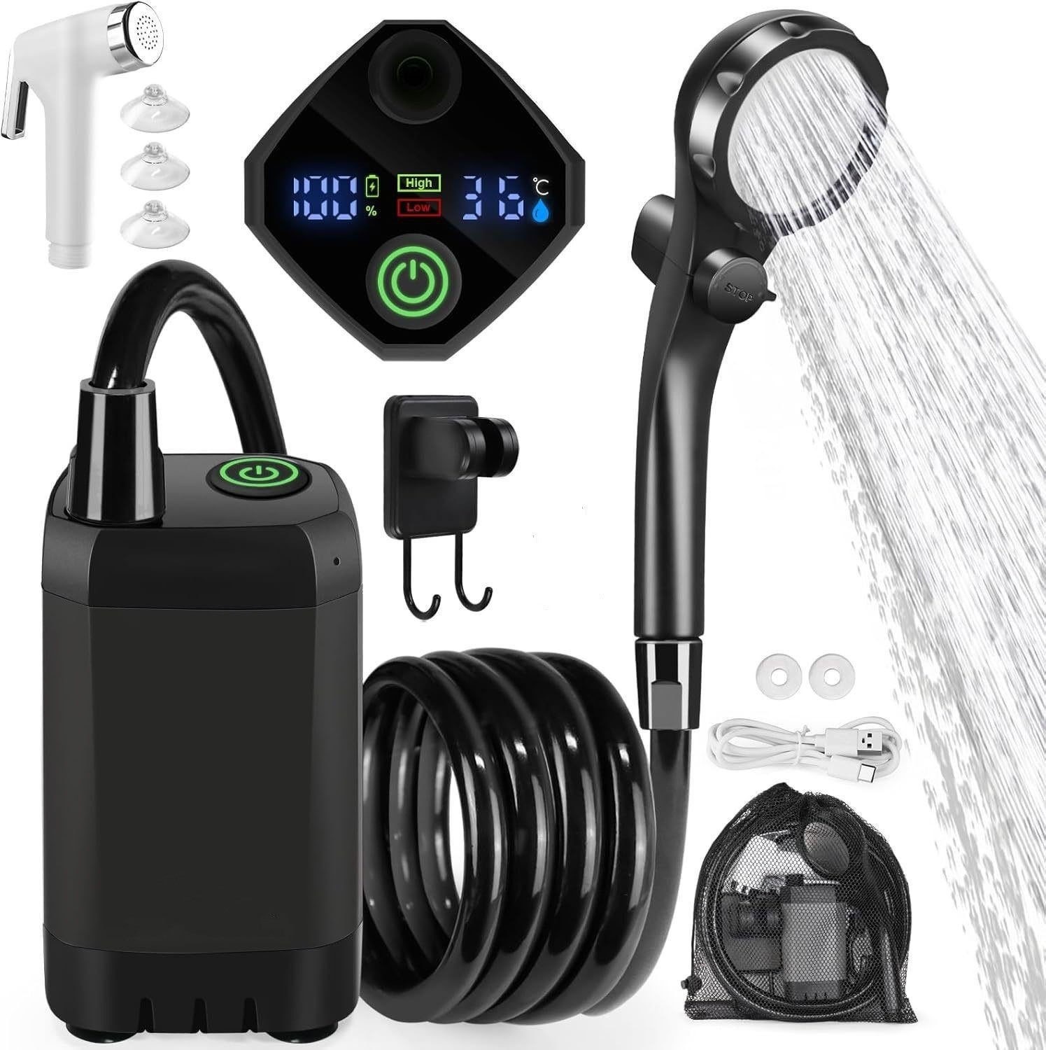 6000 black + silver spray gun