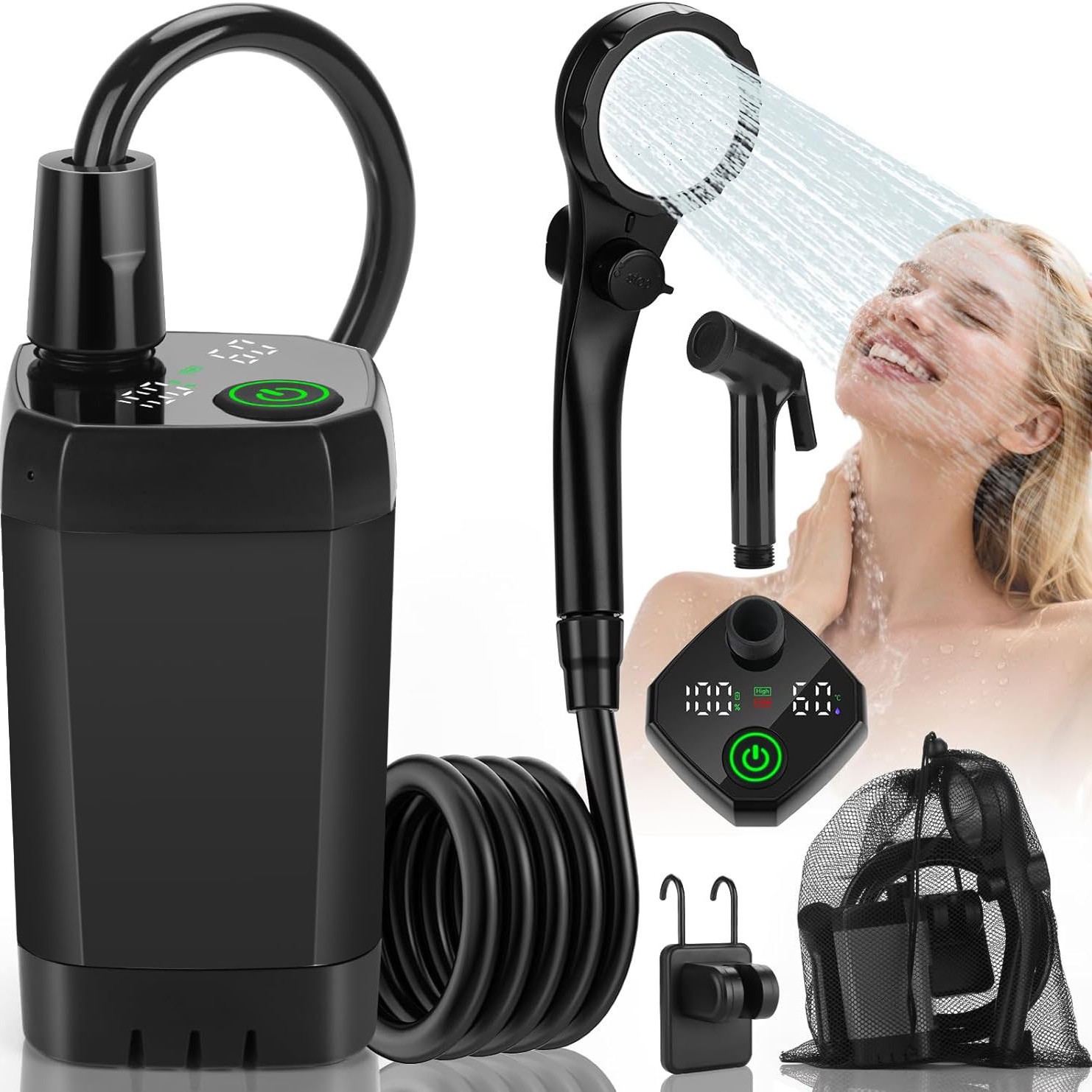 6000 black + black spray gun