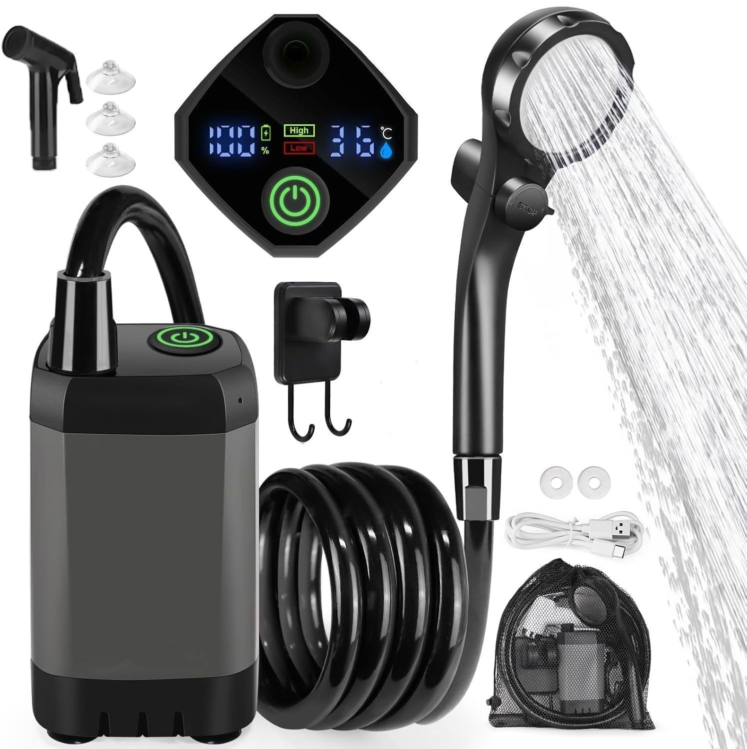 6000 gray + black spray gun